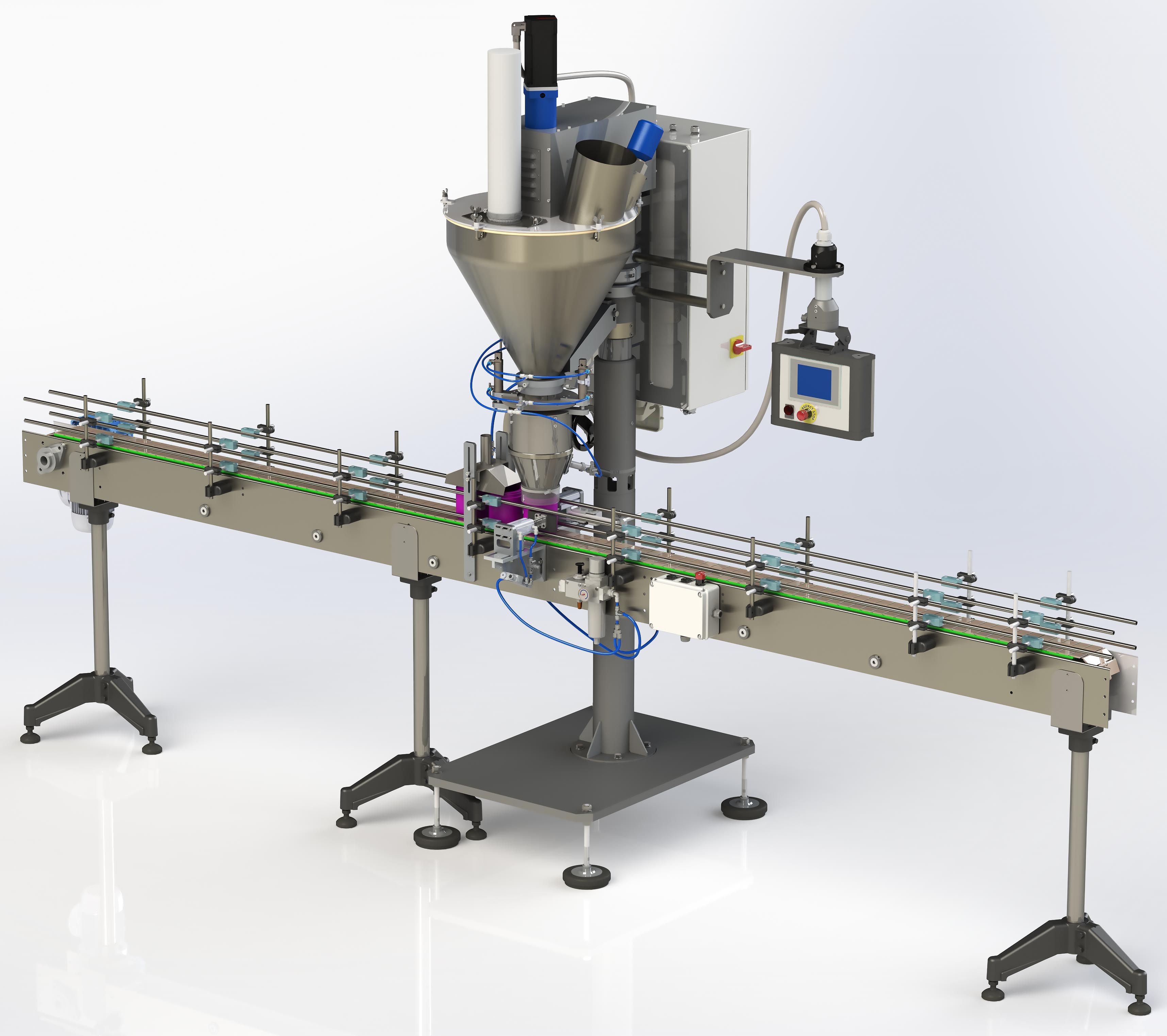 Линия для упаковки продуктов в готовую тару