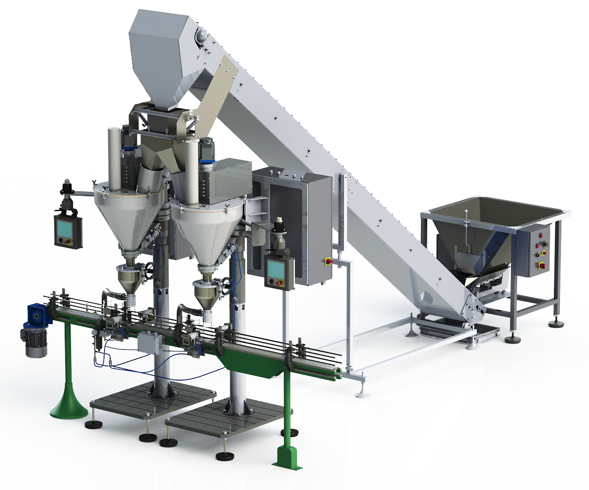 Комплексная линия для упаковки кофе в готовую тару