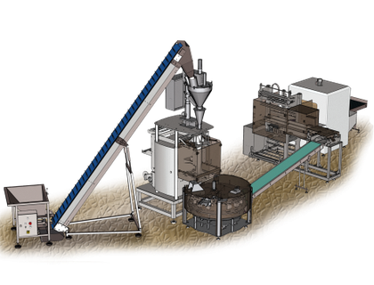 Комплексная линия для упаковки бакалейных товаров